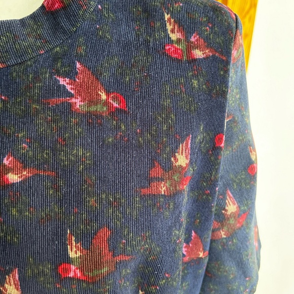 Cute Courduroy Bird Dress - Picture 2 of 4